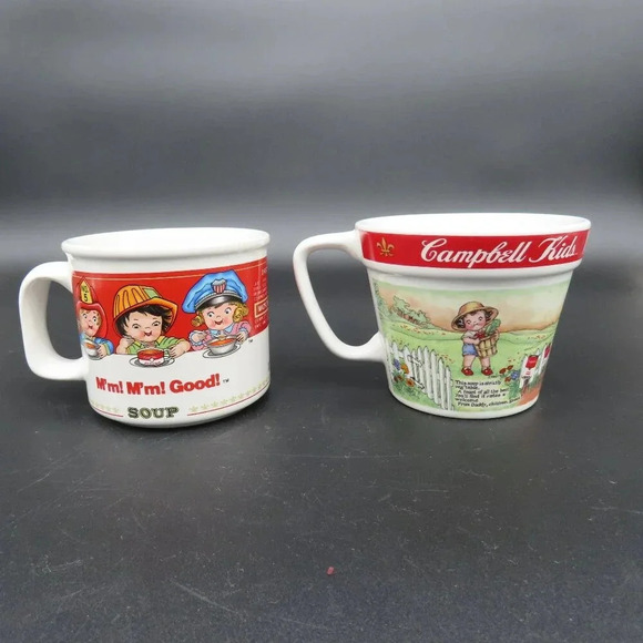 Campbell Soup Mugs Set of 2 Vintage - Picture 1 of 6